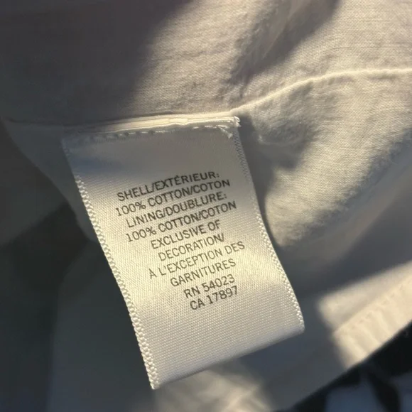 Banana Republic size 12 navy/white leaf print floral skirt. Like new. - Picture 5 of 7